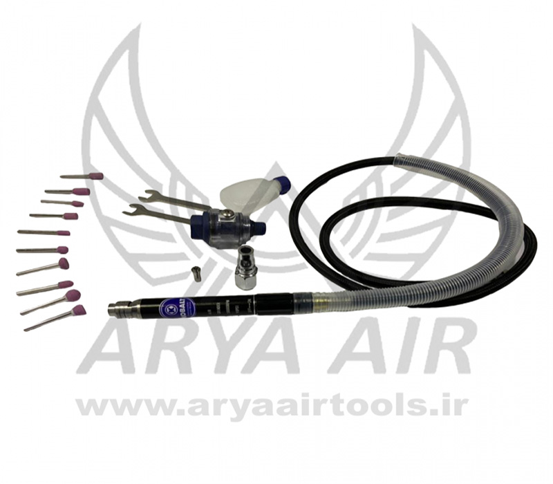 KOBALT-6690-AIR-MICRO-GRINDER-KIT کیت کامل فرز مینیاتوری بادی کبالت مدل 6690#